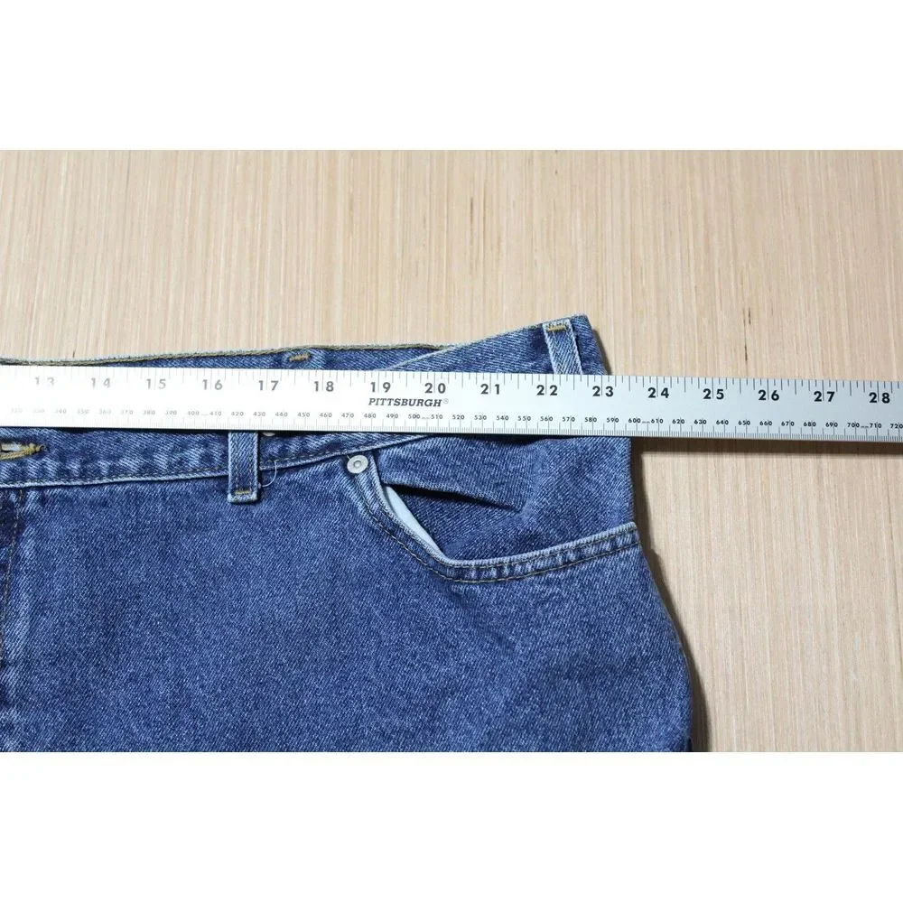 Vintage Faded Glory Men's 48x30 Relaxed Fit Straight Leg Denim Jeans Y2K‎ Baggy